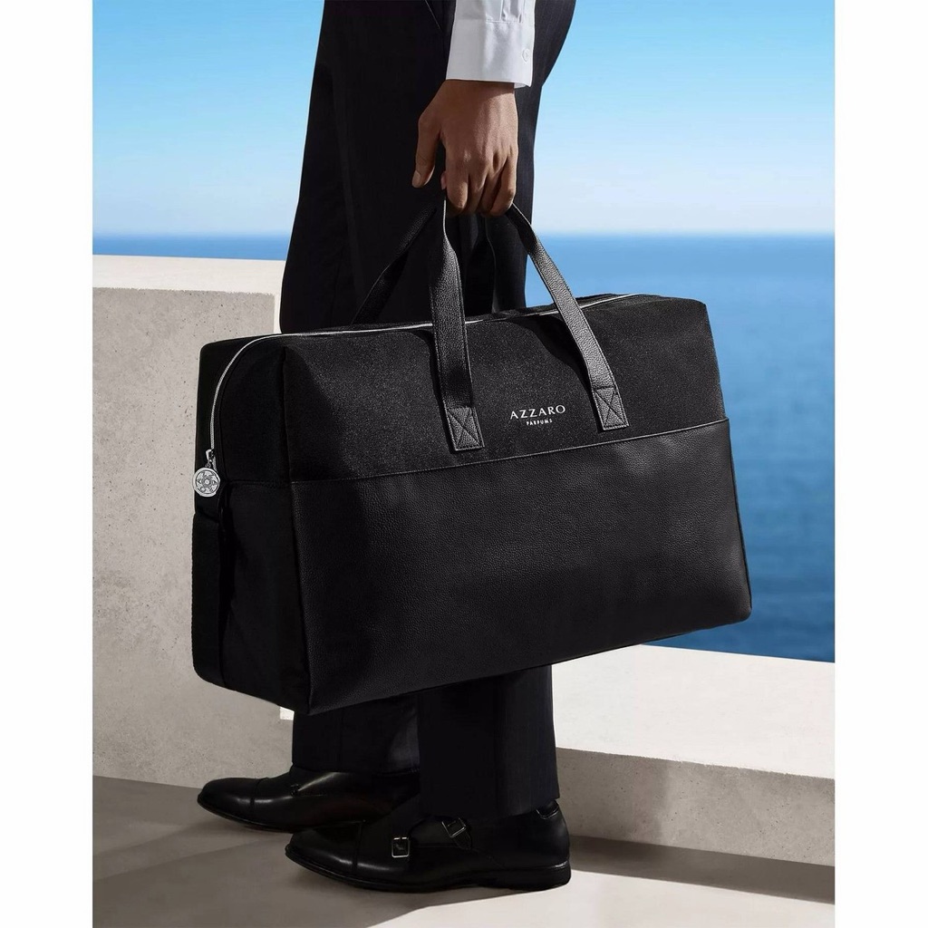 Azzaro Black Travel Duffel Bag Black Mens Travel Bag Azzaro Parfums New